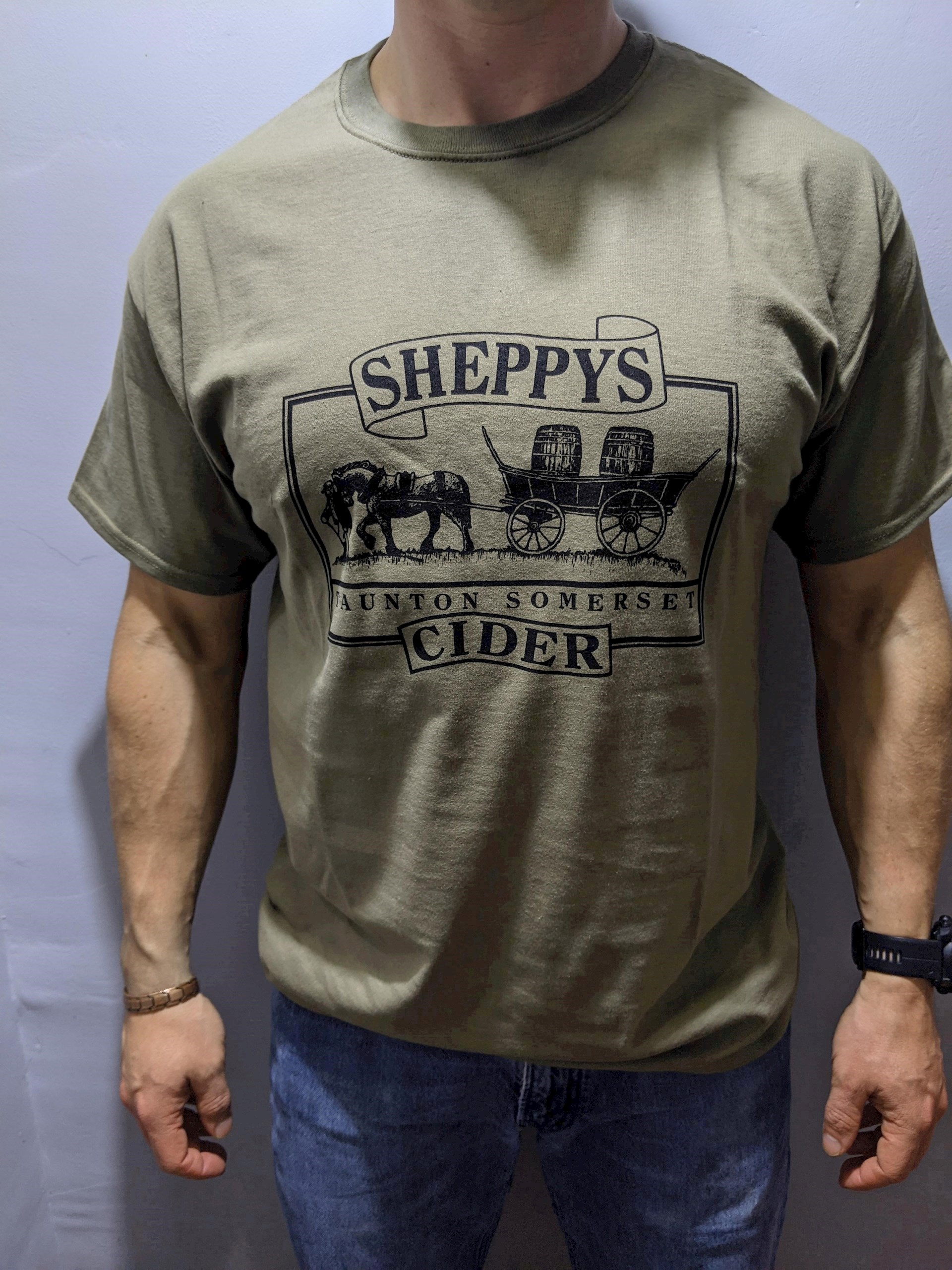 Sheppy's Old Logo T-Shirt Khaki